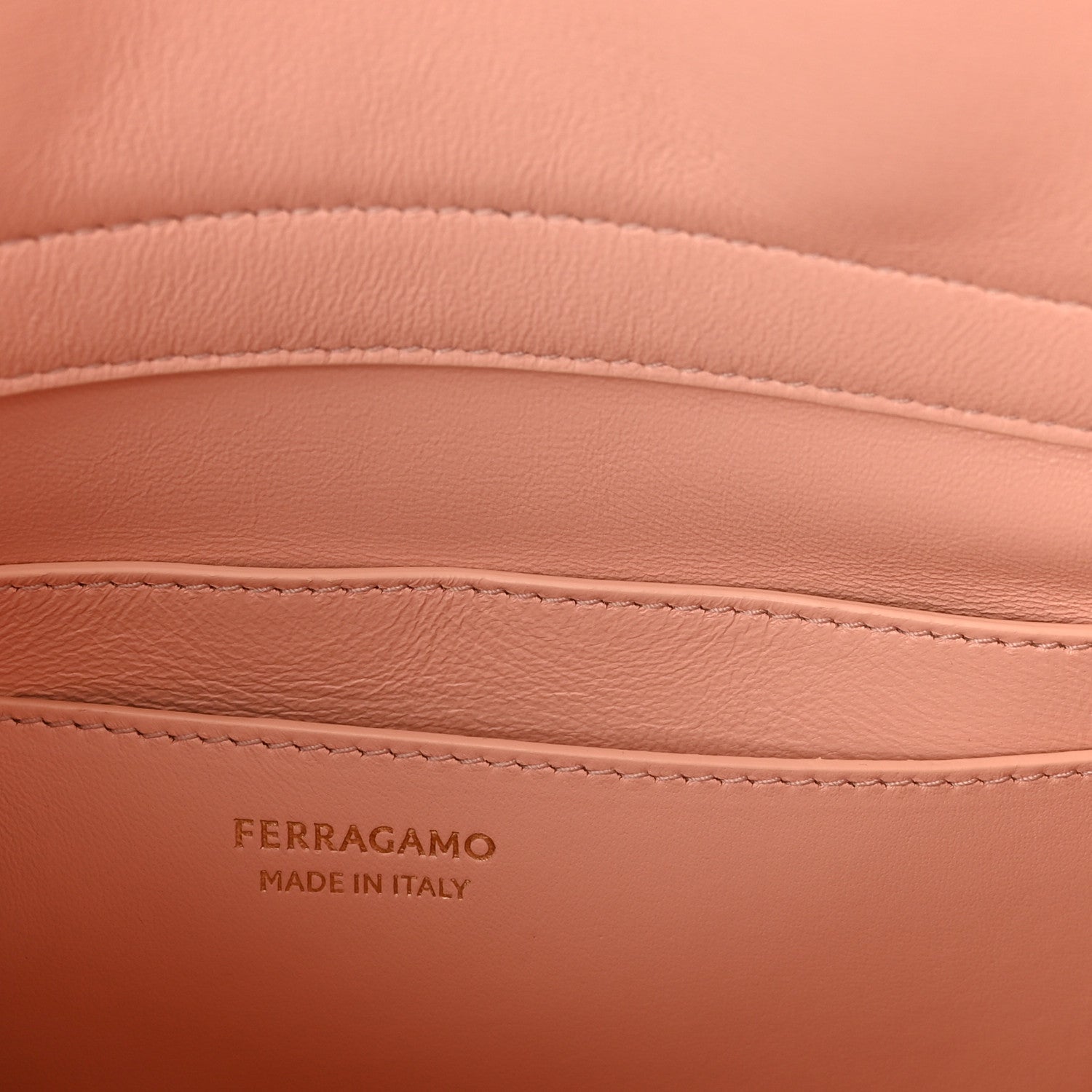 Calfskin Medium Hug Soft Bicolor Shoulder Bag  College Red Pink
