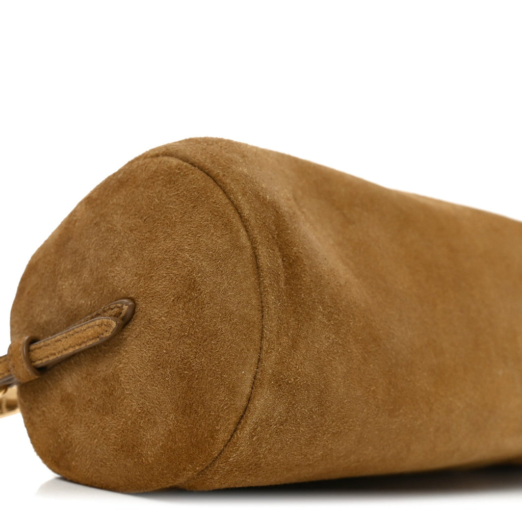 Suede Pouch Olive Green