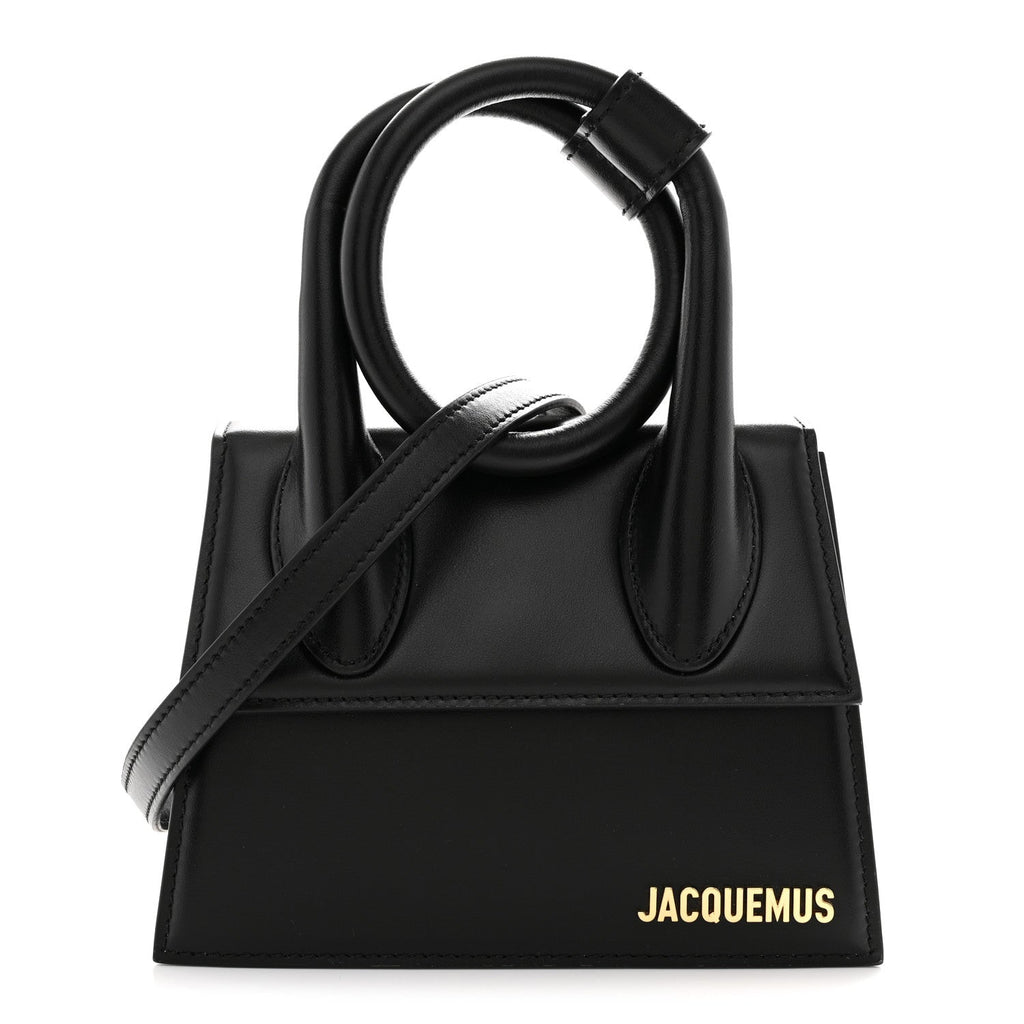 Smooth Calfskin Le Chiquito Noeud Black