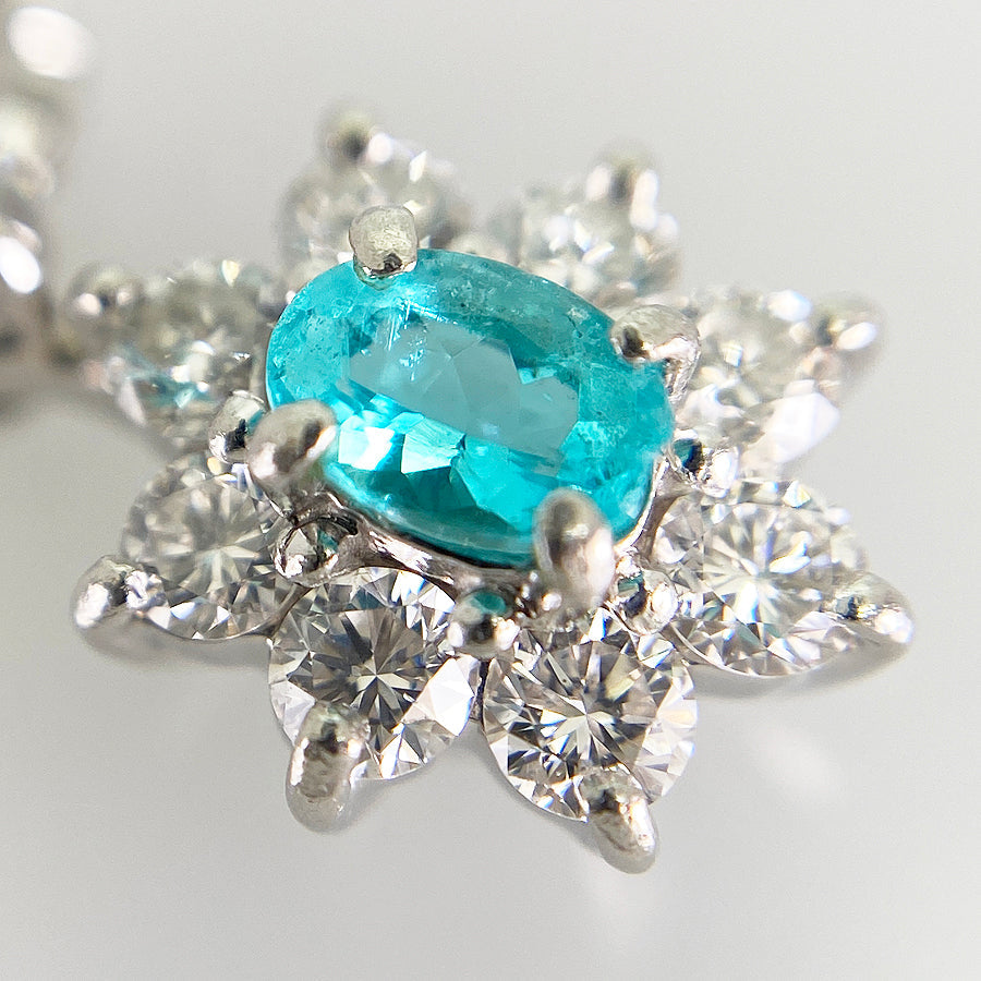 Necklace Platinum Platinum Paraiba Tourmaline