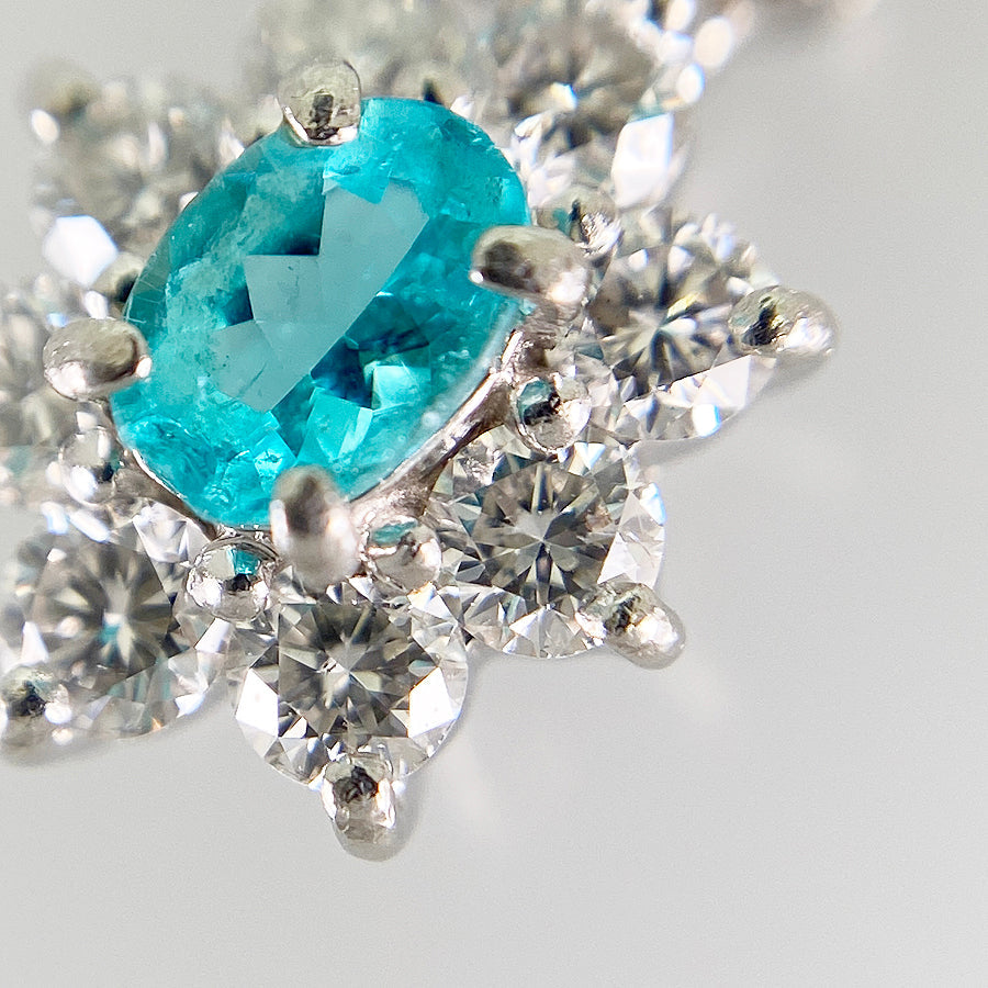 Necklace Platinum Platinum Paraiba Tourmaline