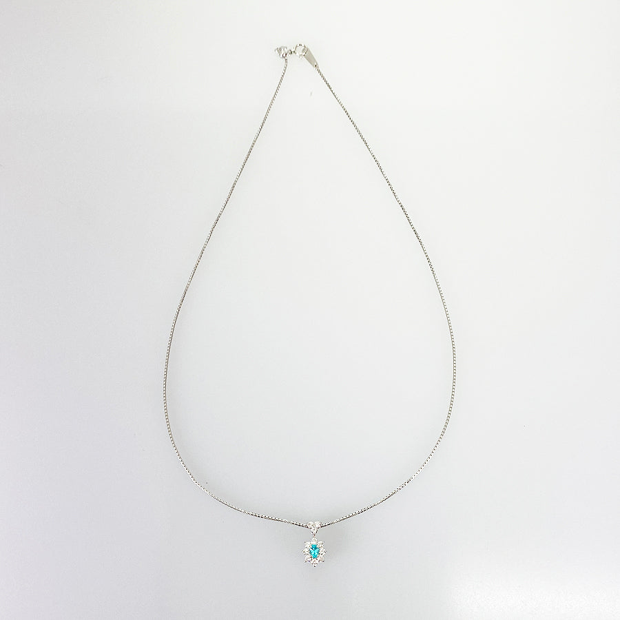 Necklace Platinum Platinum Paraiba Tourmaline