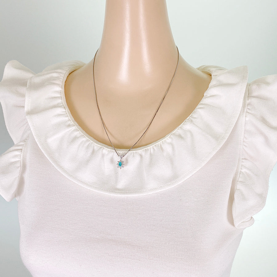 Necklace Platinum Platinum Paraiba Tourmaline