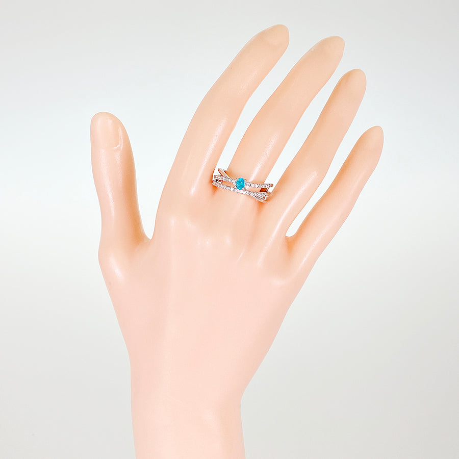 Ring Platinum Paraiba Tourmaline