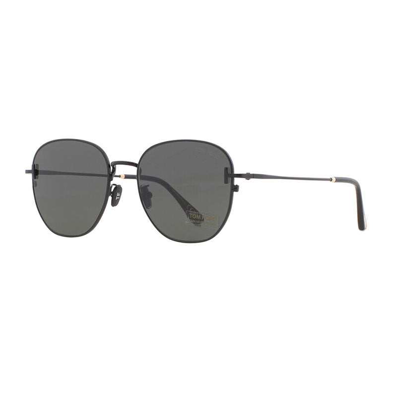 Tom Ford Sunglasses Square Full Rim, Matte Black Frame and Smoke Lens FT0976-K02A