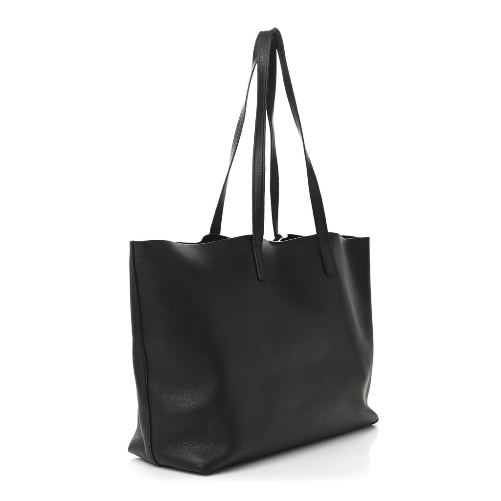 Calfskin Large Shopping Tote Black