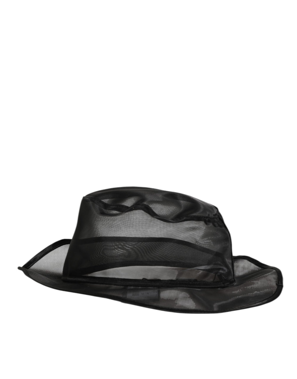 Dolce & Gabbana Black Silk Mesh Bucket Men Fisherman Cap Men's Hat