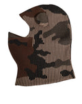Dolce & Gabbana Multicolor Camouflage Balaclava Mask Men Cap One Size Men's Hat