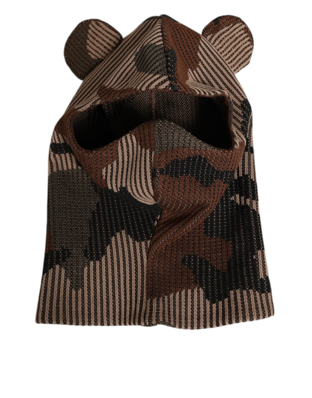 Dolce & Gabbana Multicolor Camouflage Balaclava Mask Men Cap One Size Men's Hat