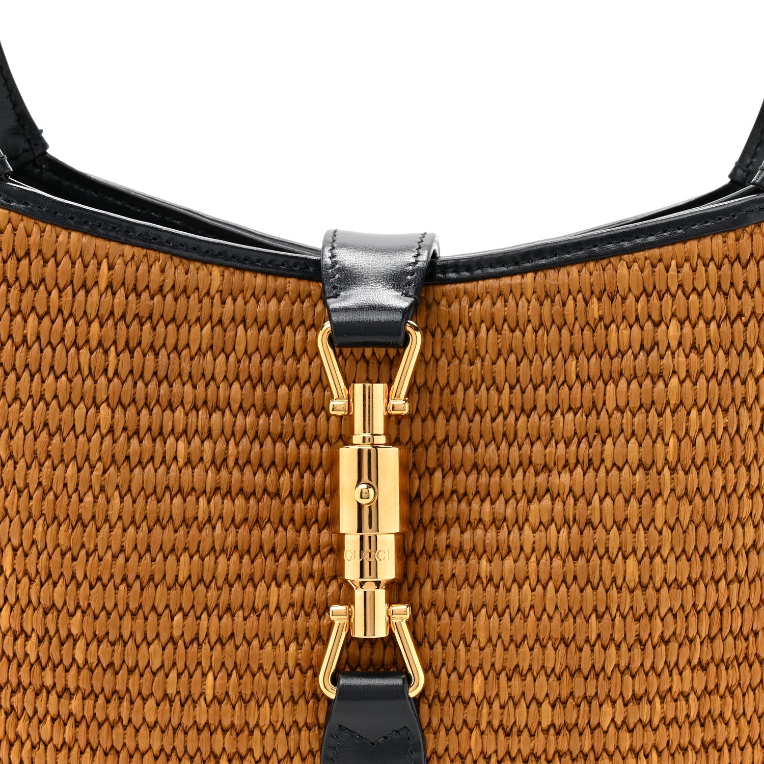 Straw Lux Boarded Dyana Lux Calfskin Small Jackie 1961 Hobo Natural Blue