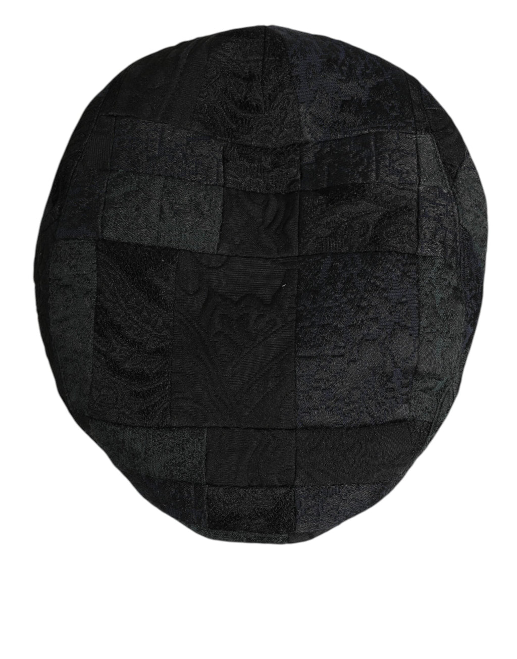 Dolce & Gabbana Black Polyester Newsboy Men Cloth Capello Men's Hat