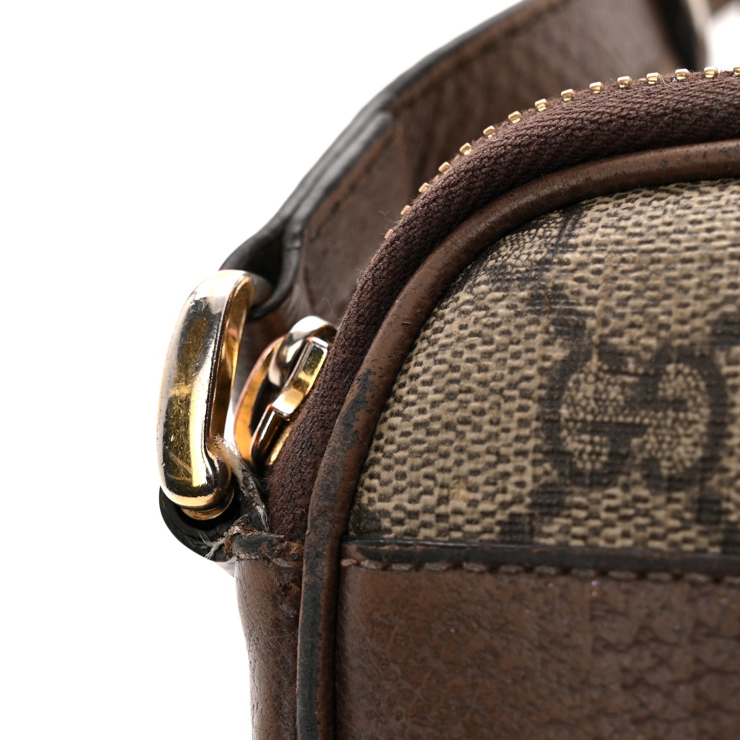 GG Supreme Monogram Web Mini Ophidia GG Bag Brown