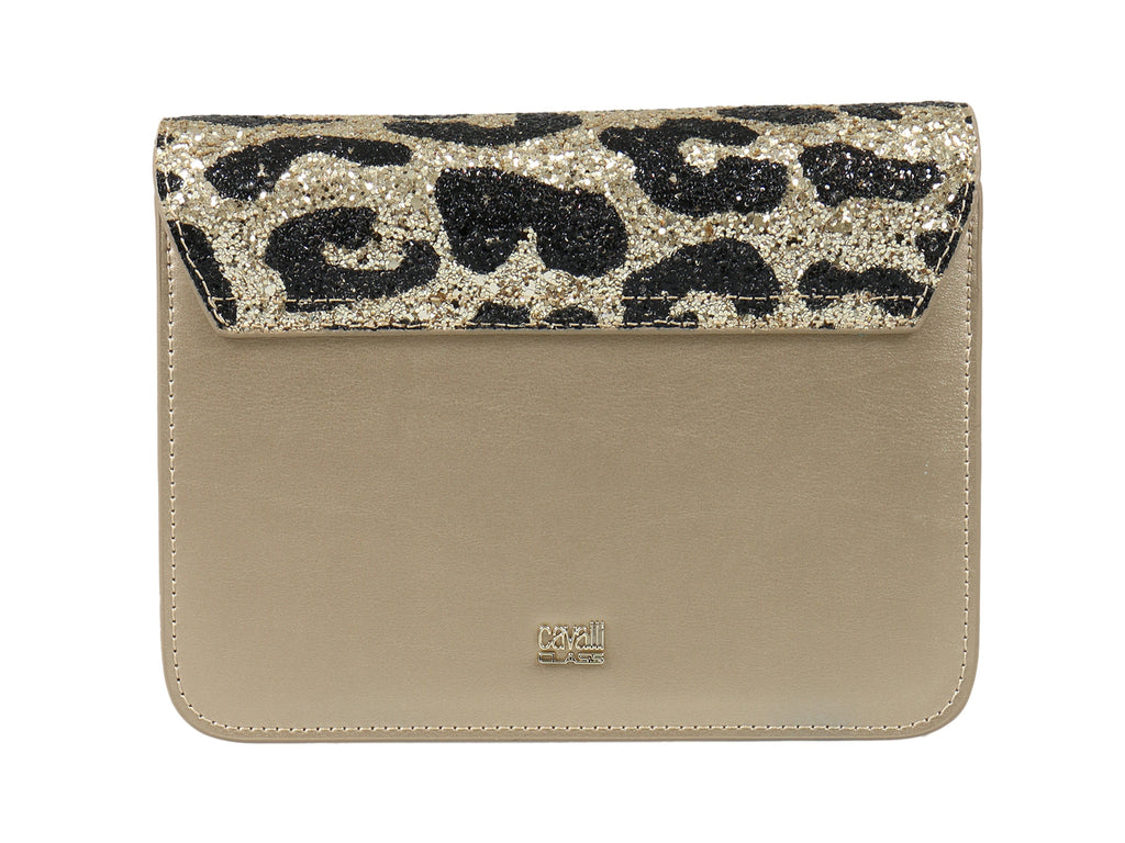 Roberto Cavalli Class GWLPCE D61 Milano Rmx 0 Beige/Gold Medium Shoulder Bag