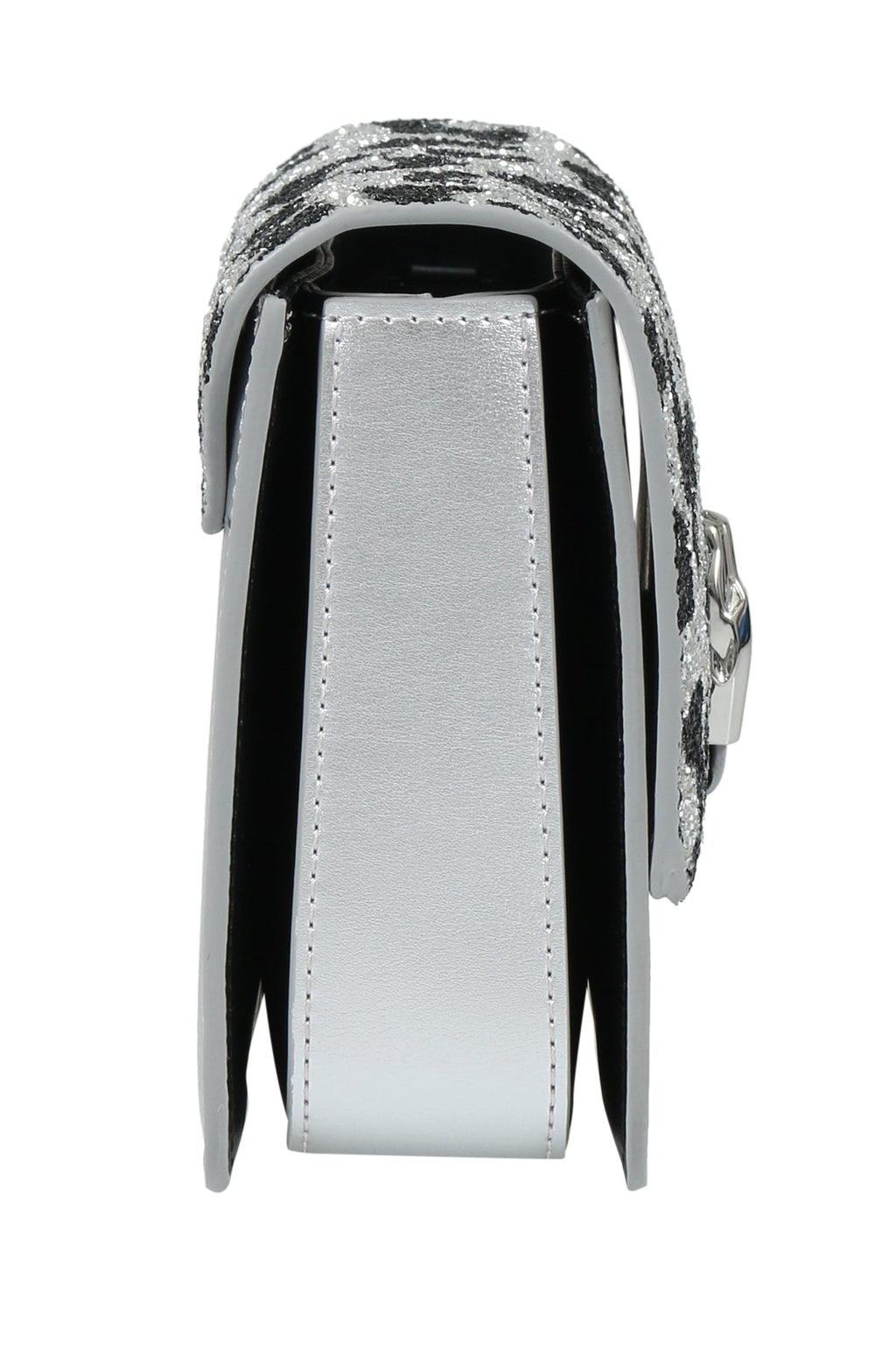 Roberto Cavalli Class GWLPCE G25 Milano Rmx 0 Silver/Black Medium Shoulder Bag