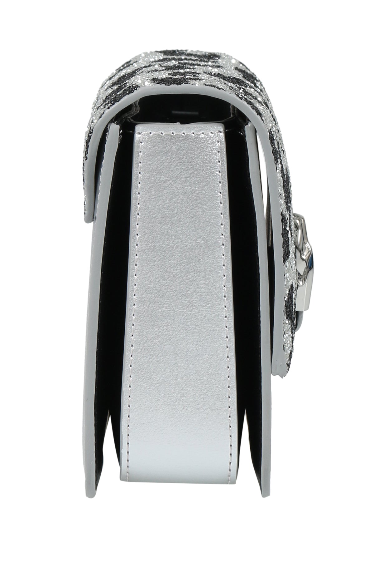 Roberto Cavalli Class GWLPCE G25 Milano Rmx 0 Silver/Black Medium Shoulder Bag
