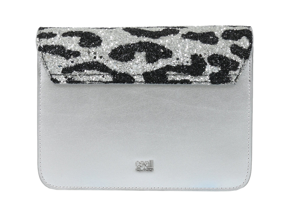 Roberto Cavalli Class GWLPCE G25 Milano Rmx 0 Silver/Black Medium Shoulder Bag