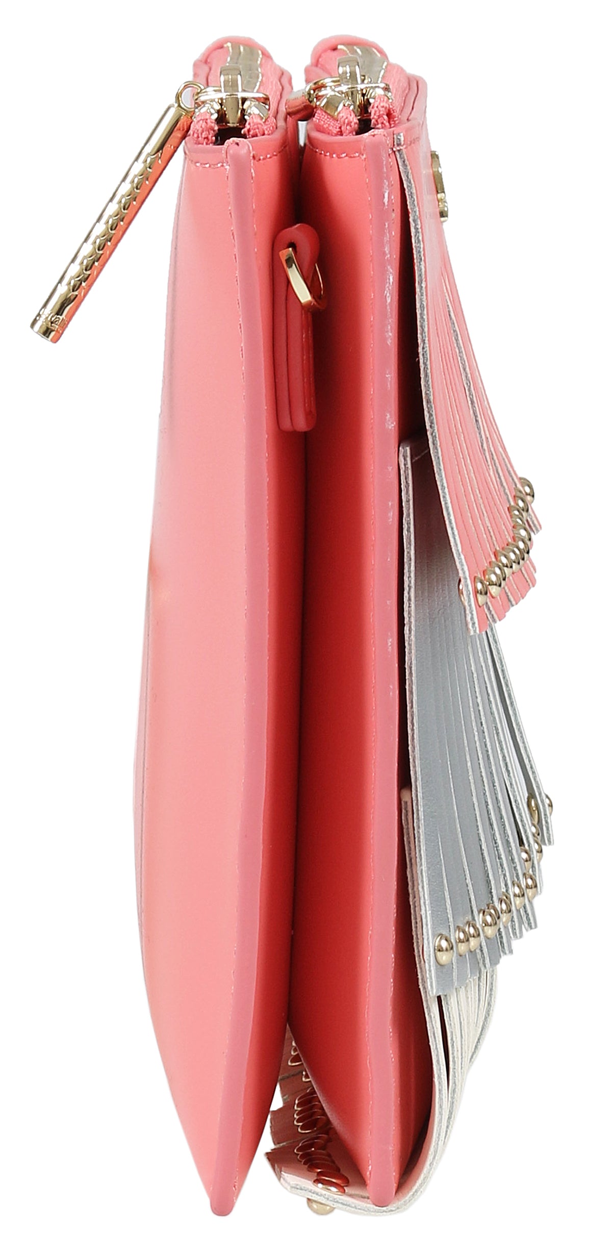 Roberto Cavalli Class GWLPD0 T30 Aloha 001 Peach/Silver Clutch