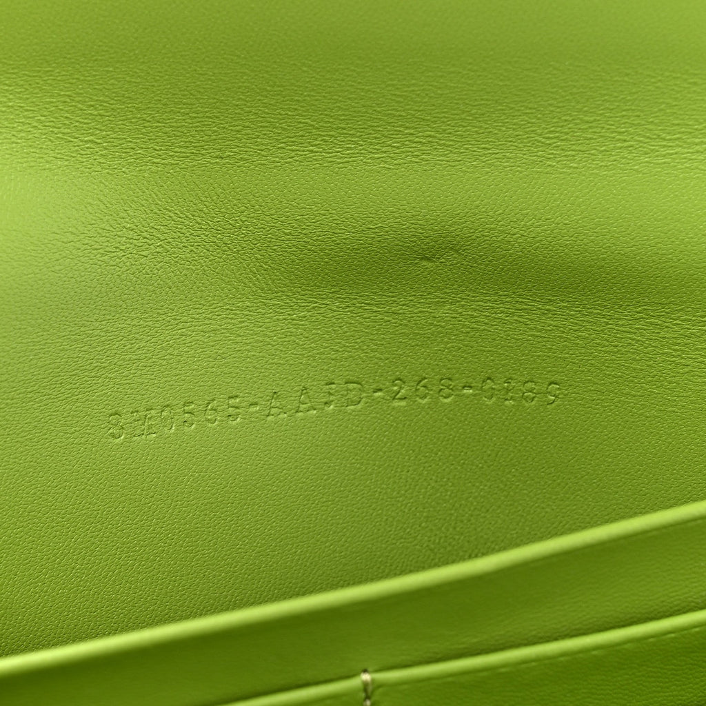 Nappa Matisse FF Embossed Baguette Continental Wallet With Chain Rain Forest