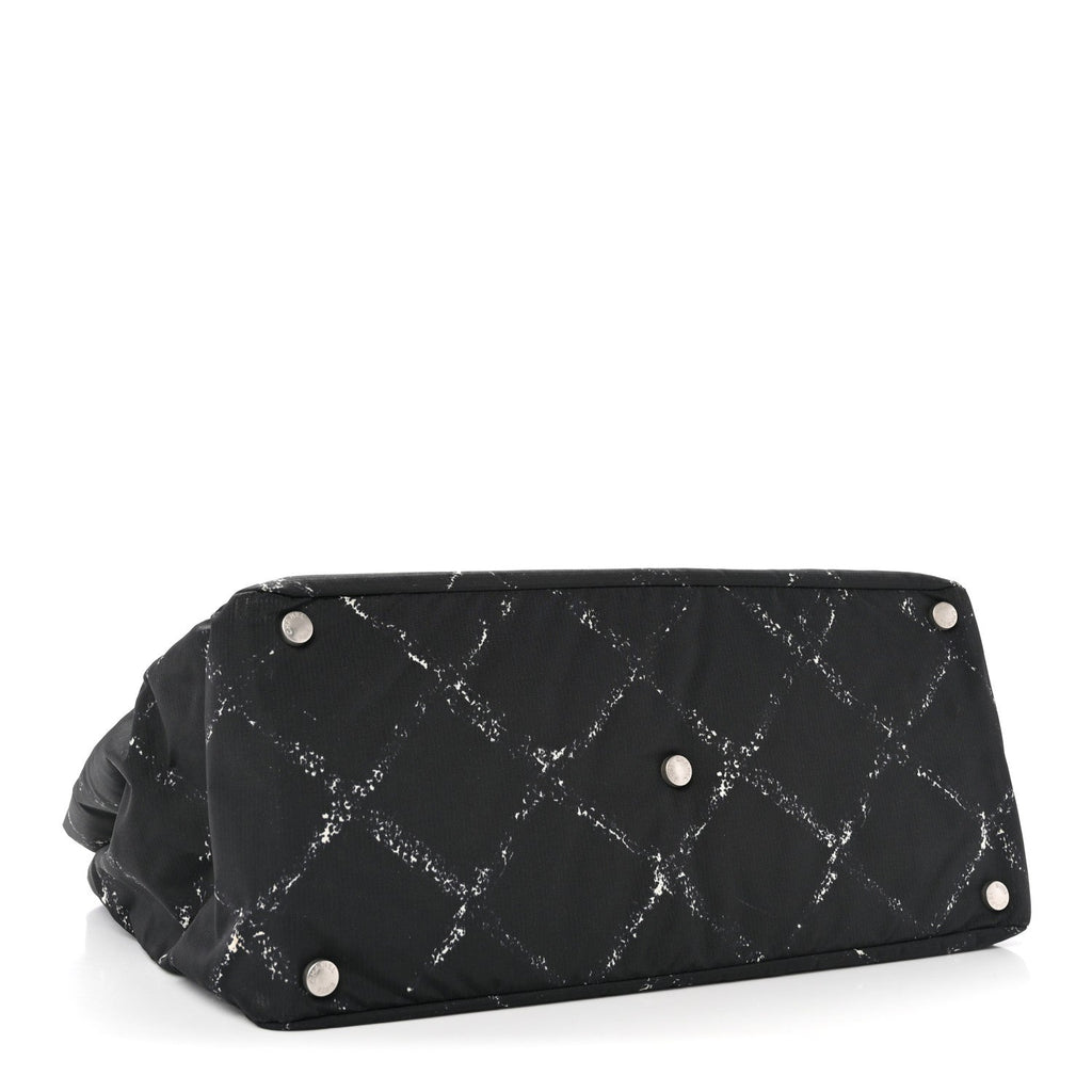 Nylon Travel Toiletry Tote Black