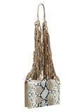 Roberto Cavalli Class GWLPEW T41 Lauren 002 Light Blue/White/Taupe Medium Shoulder Bag