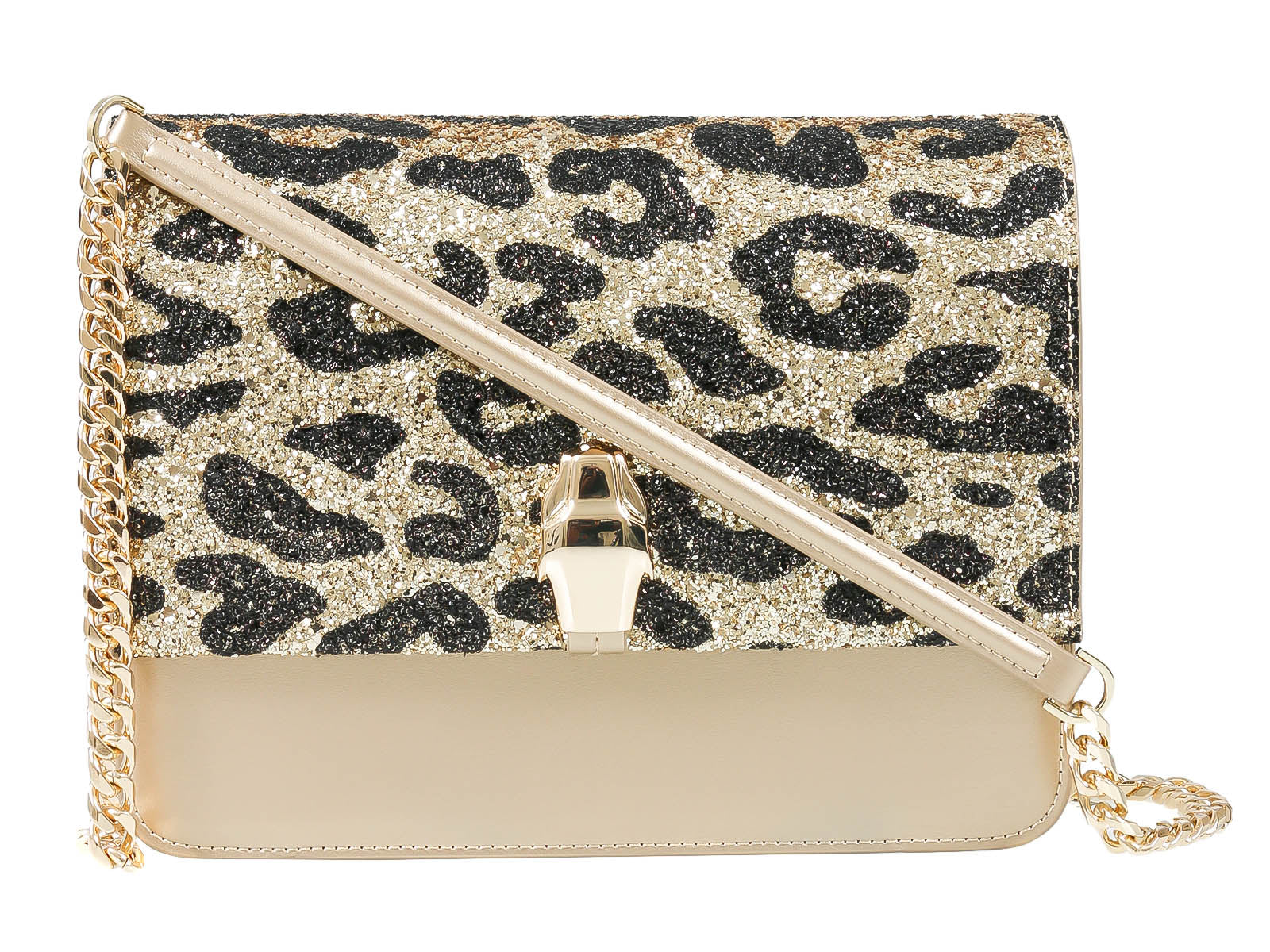 Roberto Cavalli Class GWLPCF D61 Milano Rmx 00 Gold/ Black Large Shoulder Bag
