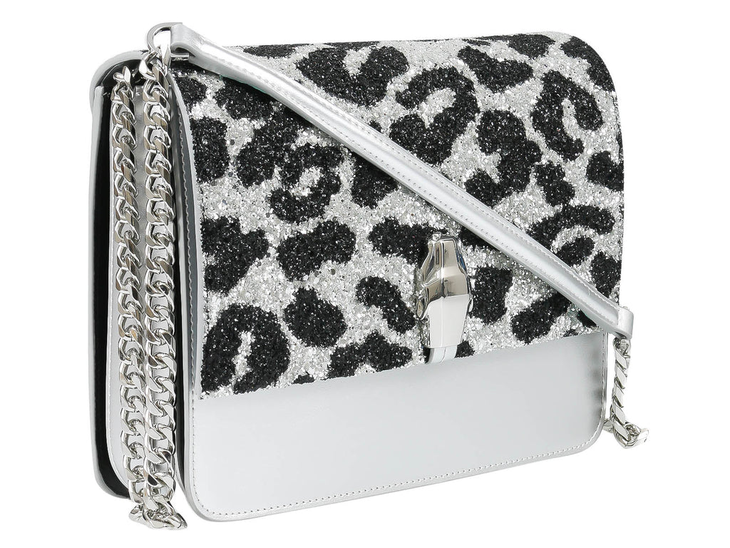 GWLPCF G25 Milano Rmx 00 Silver/ Black Large Shoulder Bag