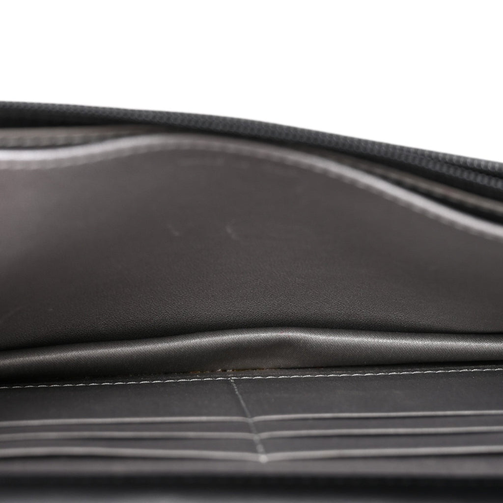 Lambskin Camellia Embossed Wallet On Chain WOC Black