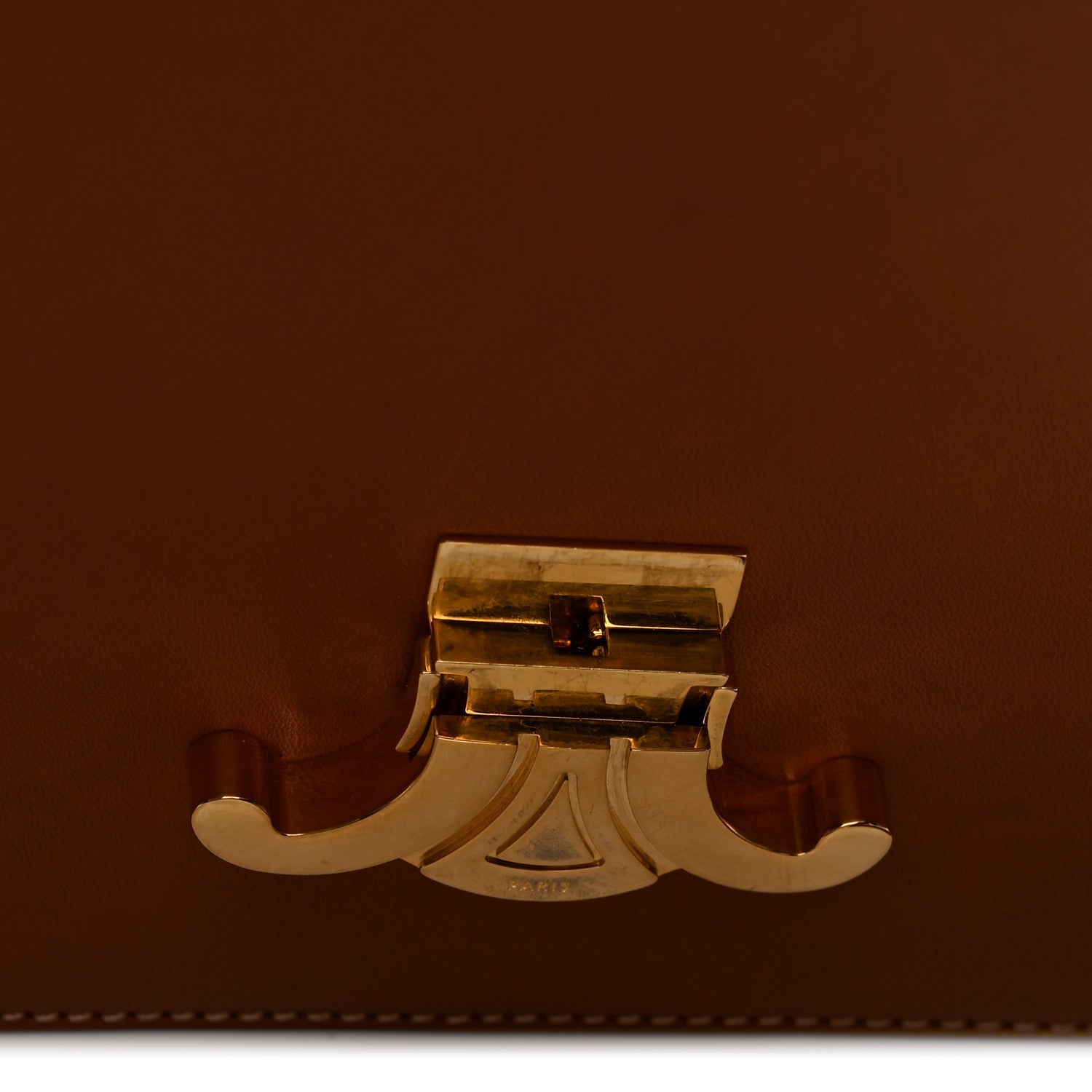 Natural Calfskin Medium Triomphe Tan