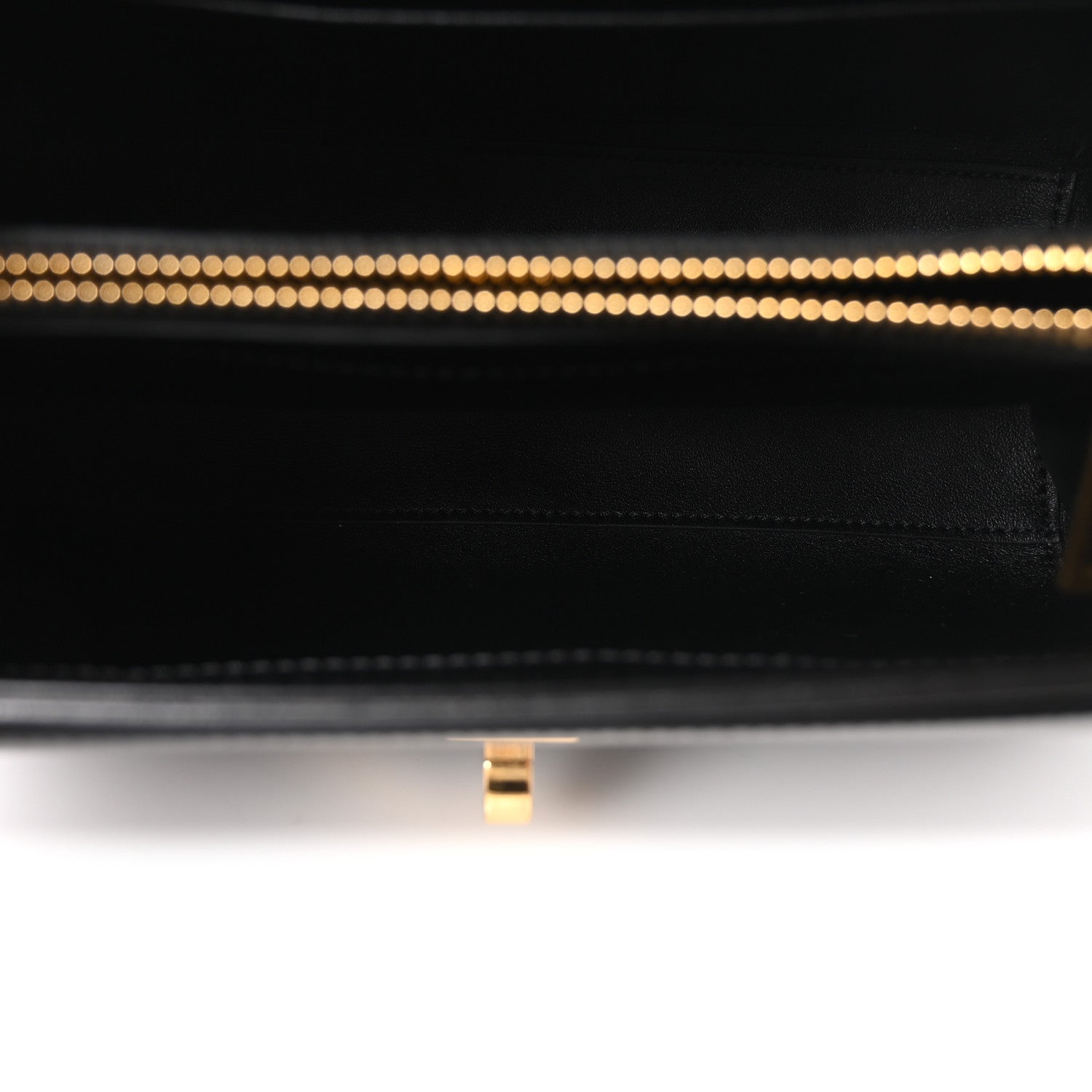 Satinated Calfskin Mini 16 Top Handle Bag Black
