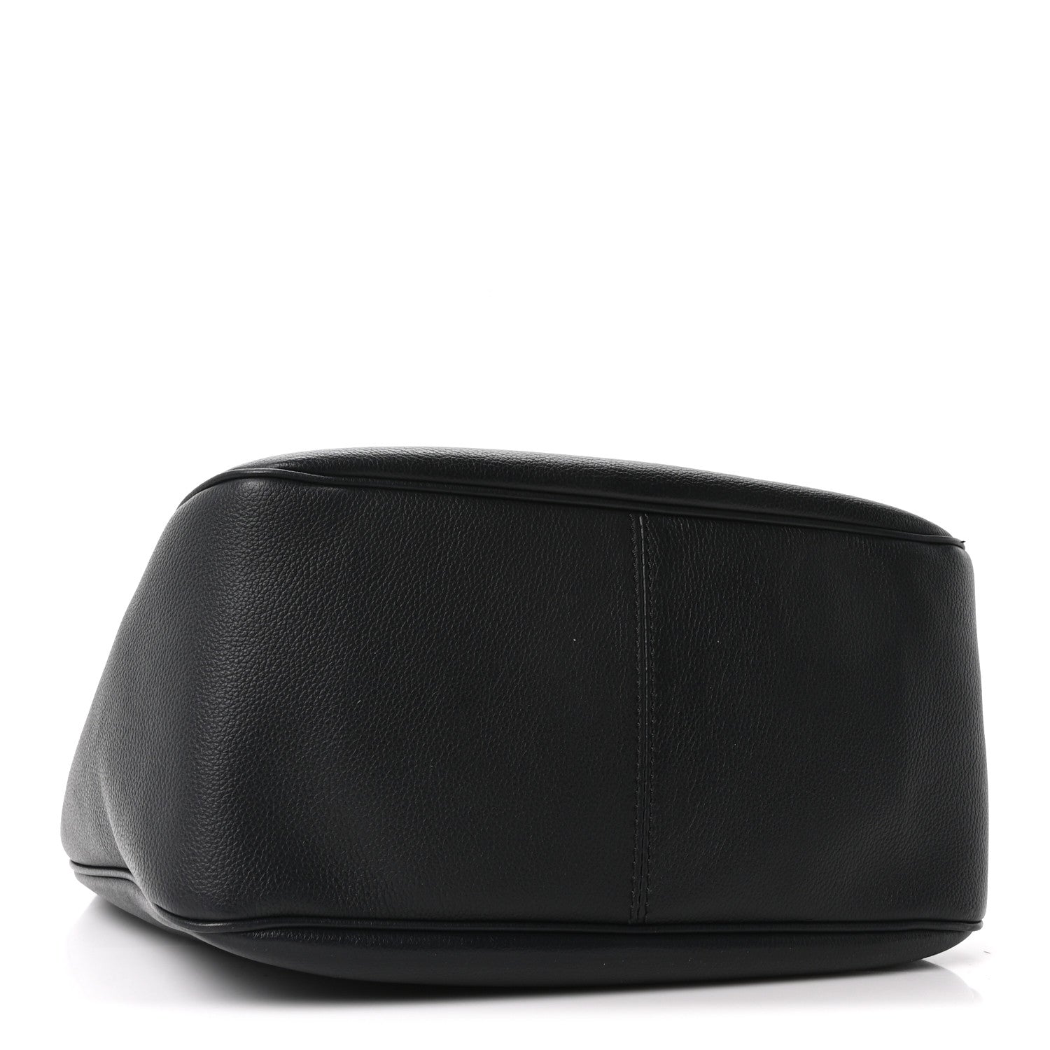 Grained Calfskin La Medusa Bucket Bag Black