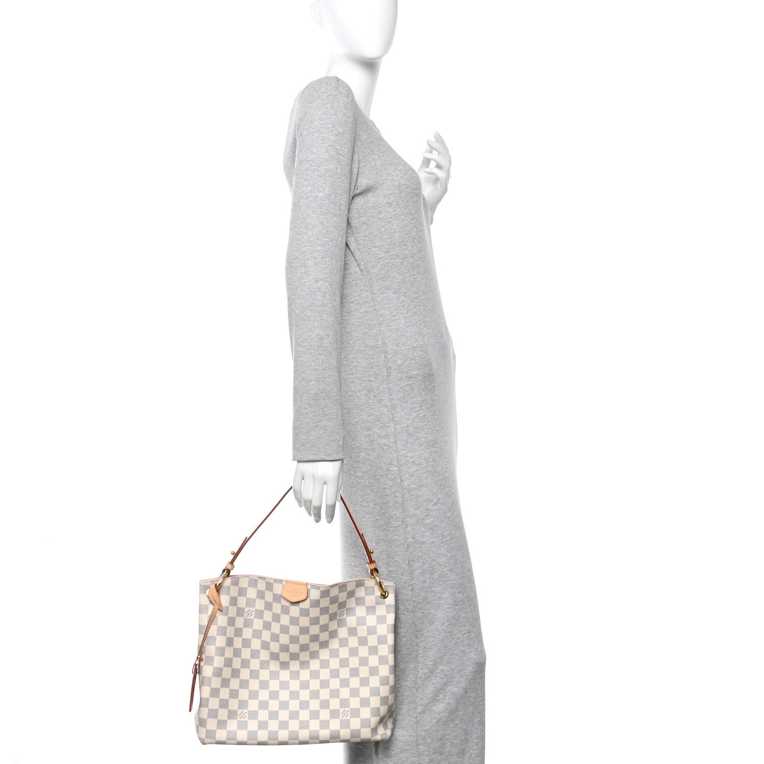 Damier Azur Graceful PM Rose Ballerine
