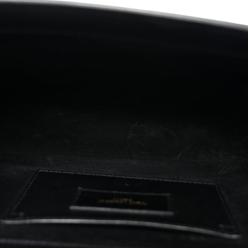 Smooth Calfskin Medium Classic Monogram Kate Tassel Satchel Black