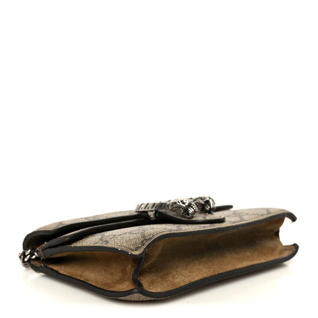 GG Supreme Monogram Super Mini Dionysus Shoulder Bag Taupe