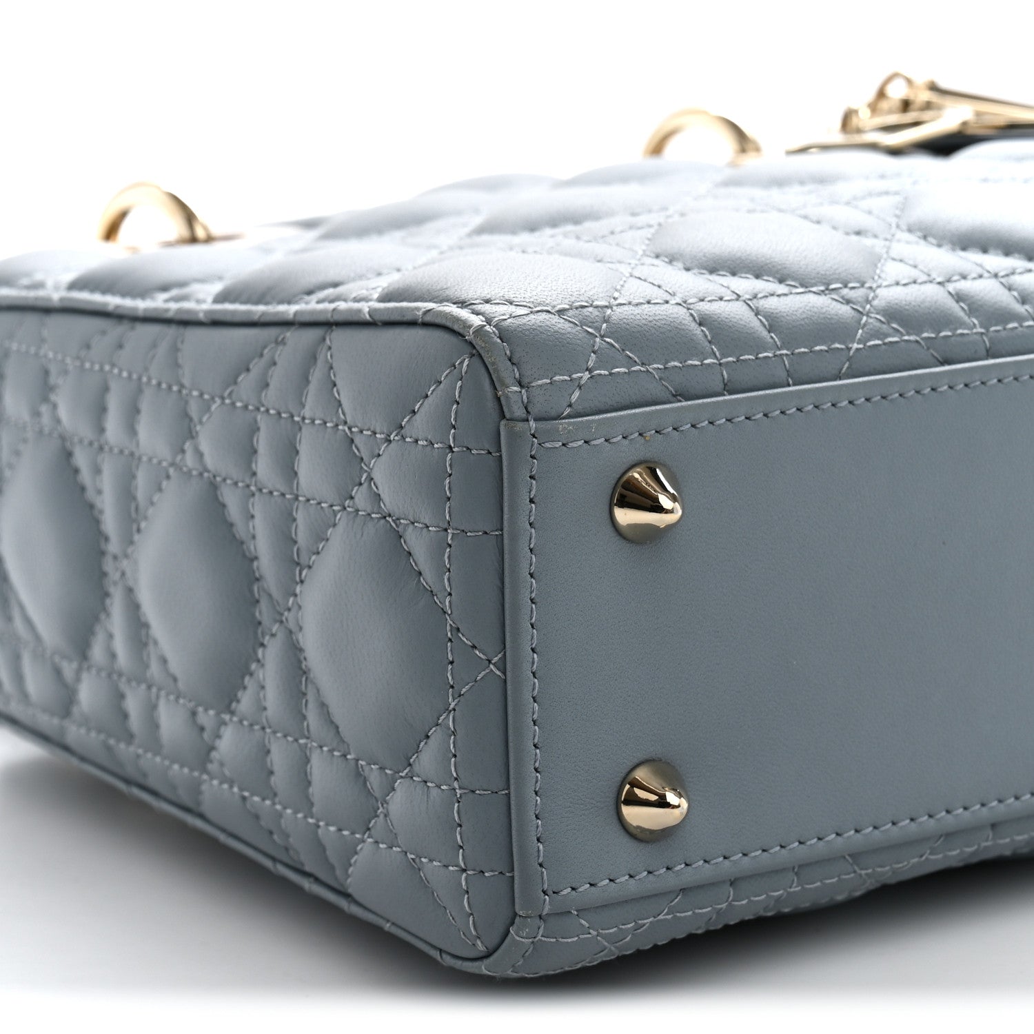 Lambskin Cannage Small My ABCDior Lady Dior Cloud Blue