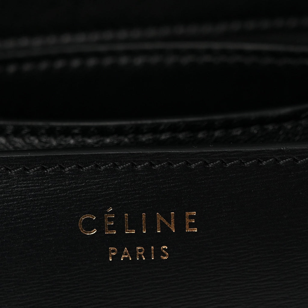 Box Calfskin Small Classic Box Flap Bag Black