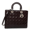 Patent Cannage Large Lady Dior Violet Purple