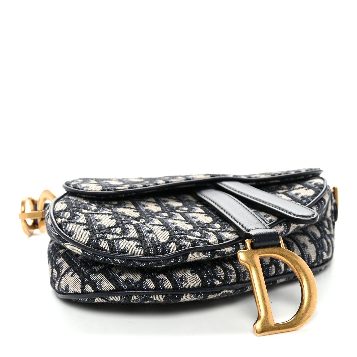 Oblique Mini Saddle Bag Blue