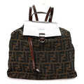 Zucca Drawstring Flap Backpack Tobacco