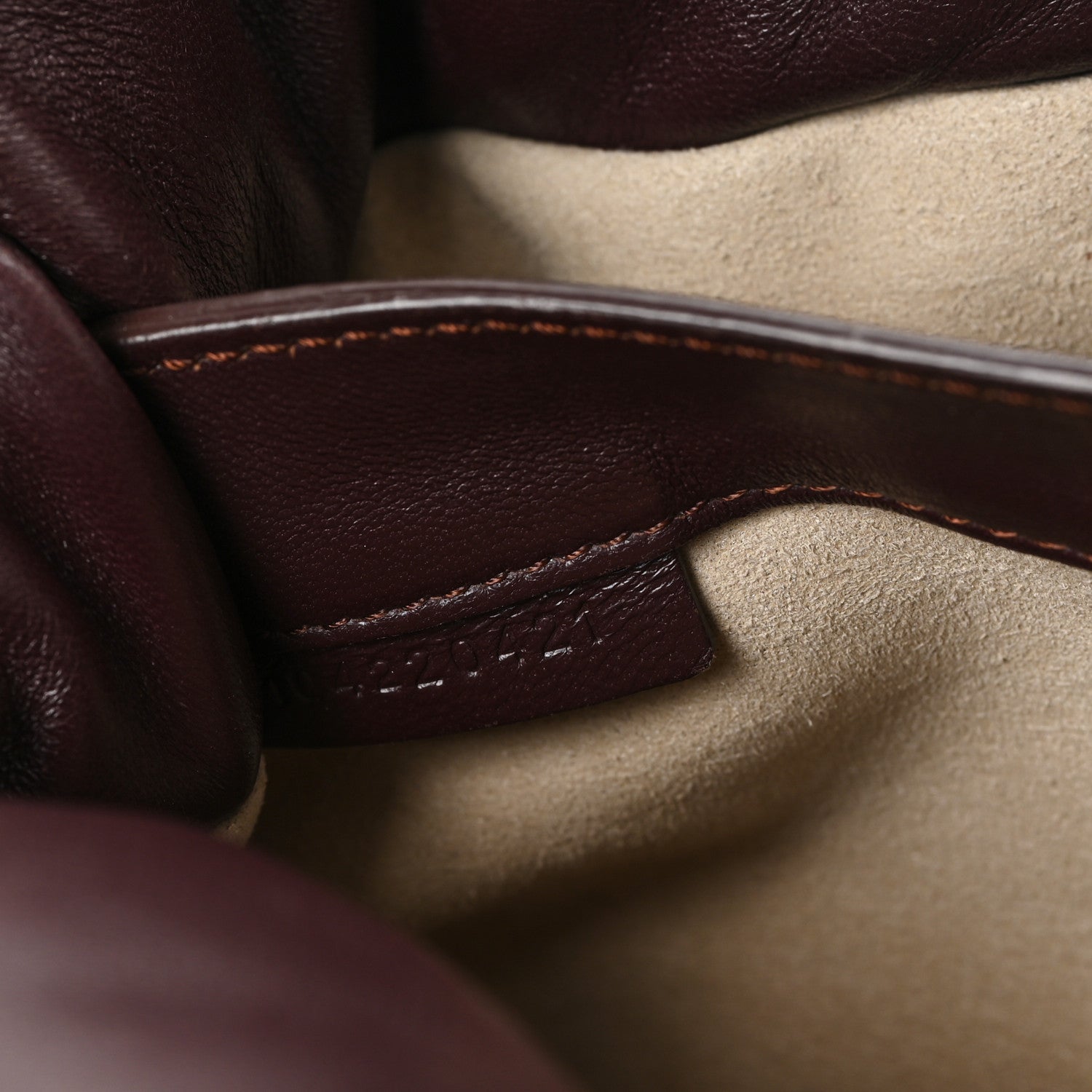 Lambskin Puffy Tobo Chain Shoulder Bag Chocolate