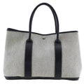 Hermès Garden Party Grey Canvas Tote Bag (Authentic  )
