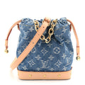 Monogram Denim Nano Noe Blue