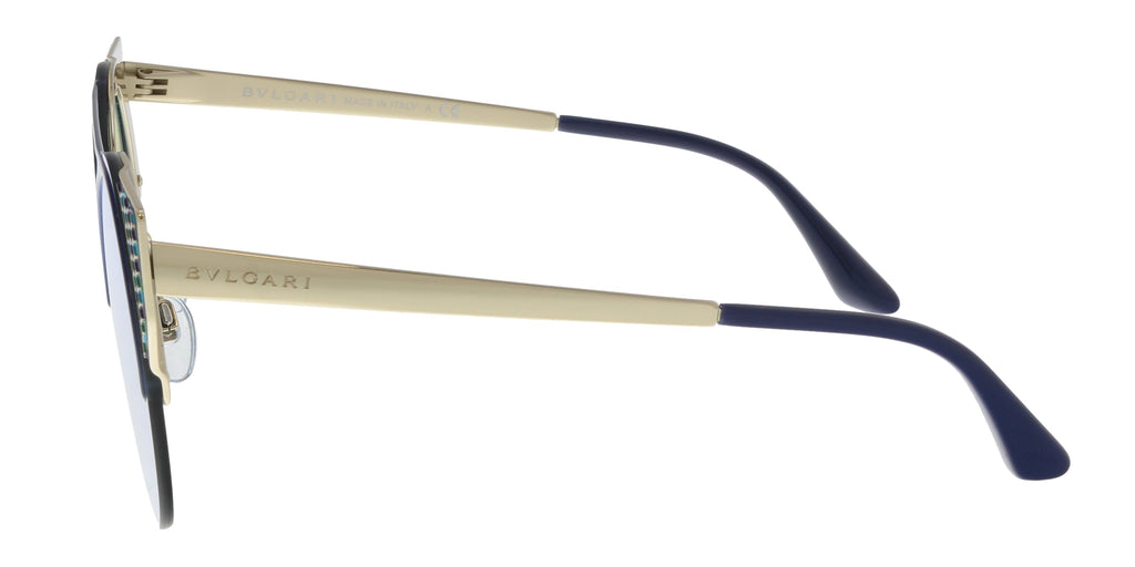 Bulgari Blue/ Pale Gold Cat eye BV6088 20206J Sunglasses