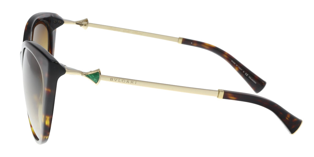 Bulgari Dark Havana Cat eye BV8195KB 5193T5 Sunglasses