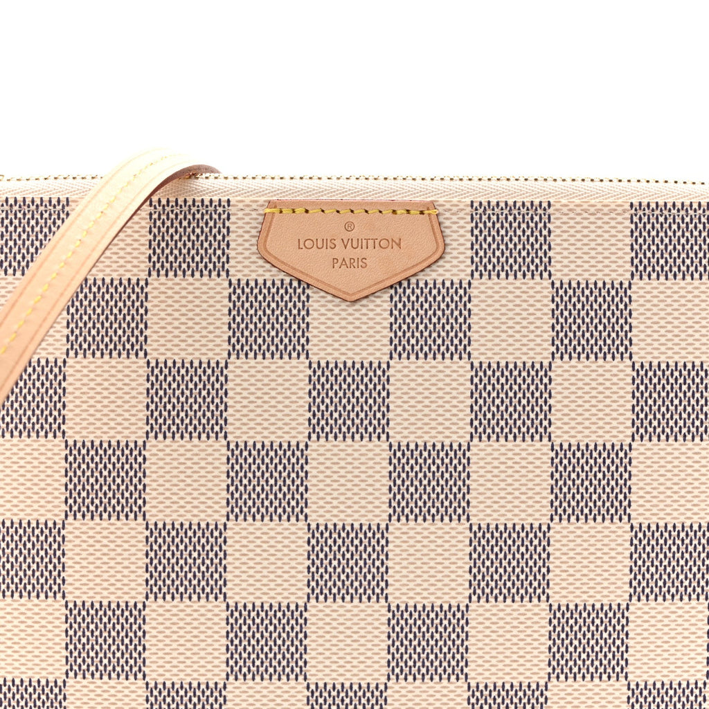 Damier Azur Double Zip Pochette