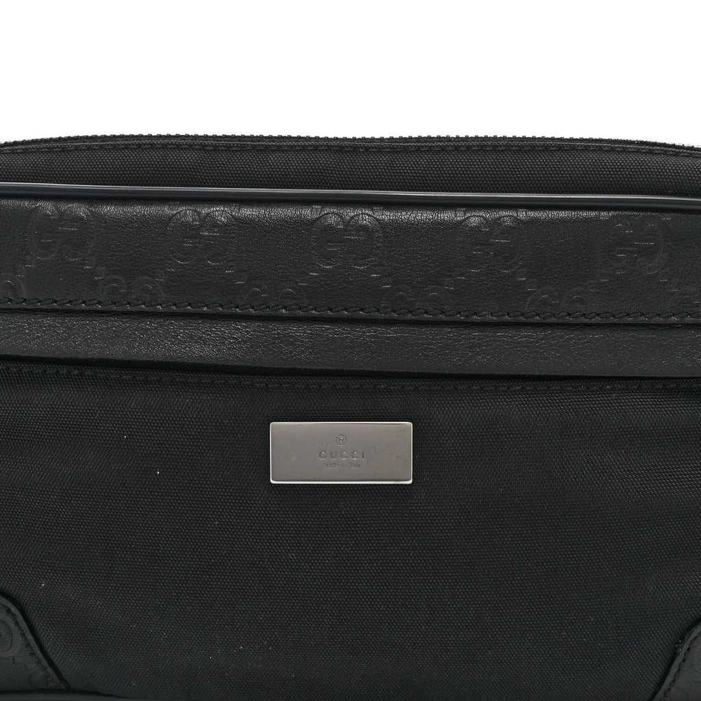 Guccissima Nylon Belt Bag  Black