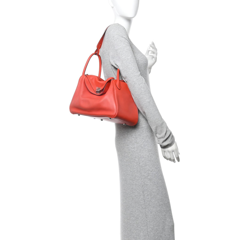 Swift Epsom Lindy 30 Tressage De Cuir Rouge De Coeur Bleu Du Nord Rouge H