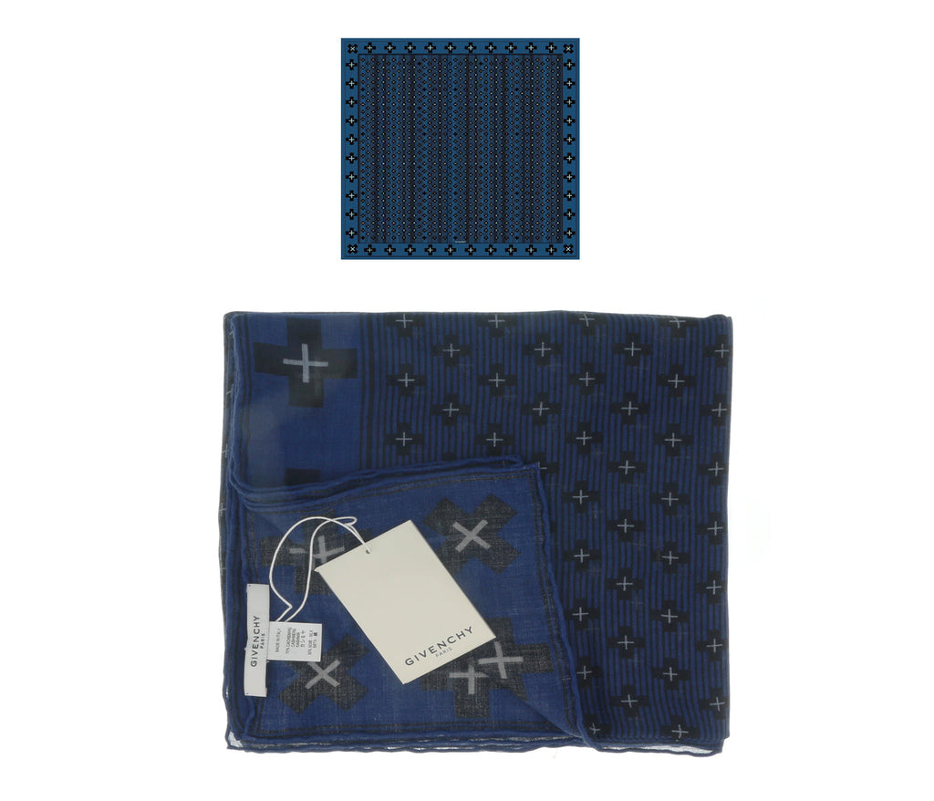 Givenchy 1212GV SD898 1 Navy Blue Scarf