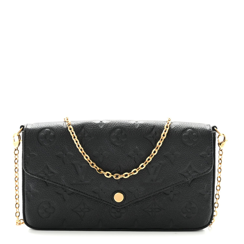 Empreinte Pochette Felicie Chain Wallet Black