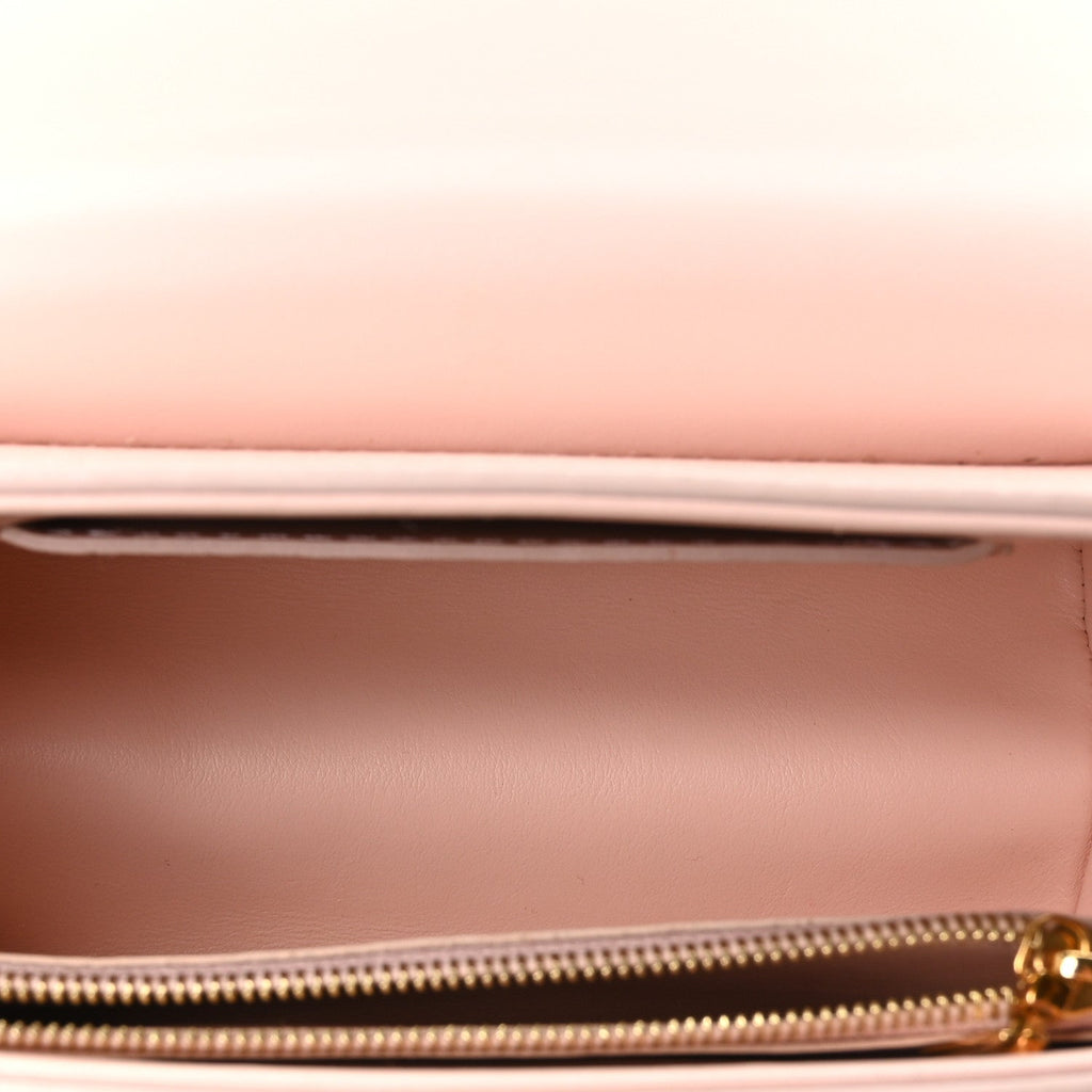 Iridescent Grained Calfskin Summer Splash Twist PM Pink