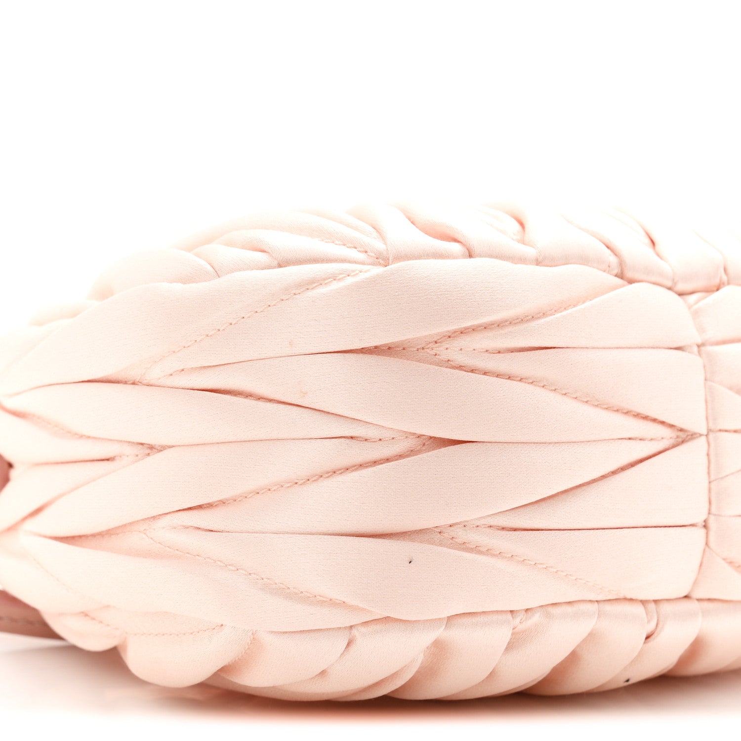 Satin Matelasse Mini Wander Hobo Alabaster Pink